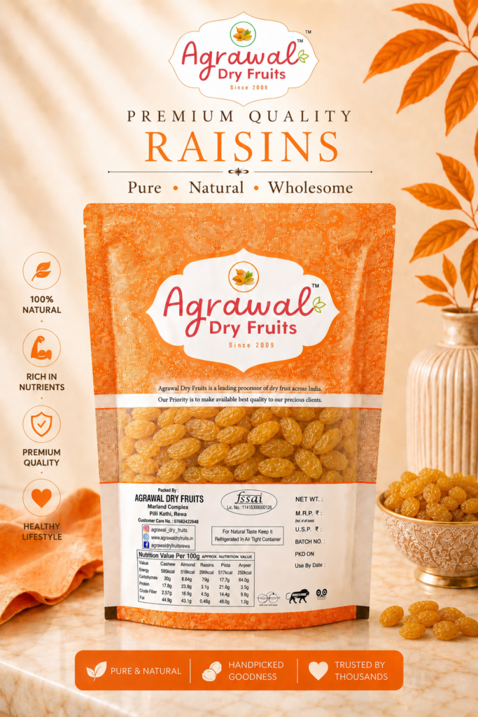 Agrawal Dry Fruits-Premium Indian Raisins 250gm