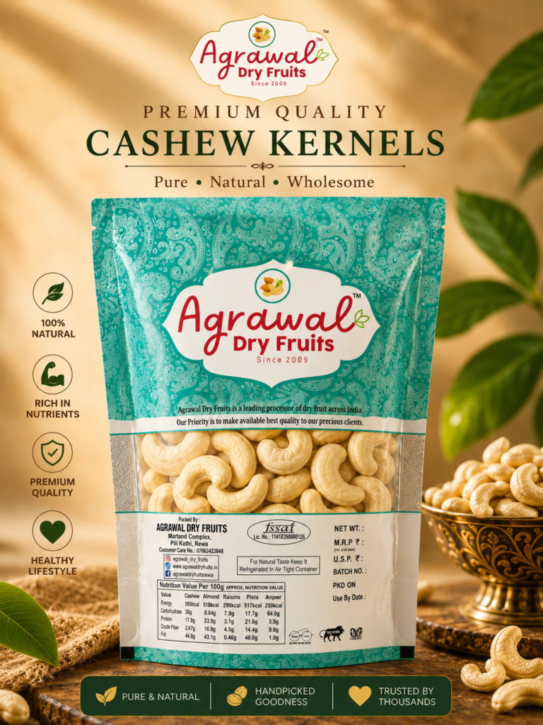 Agrawal Dry Fruits – Premium Jumbo Cashew 250g