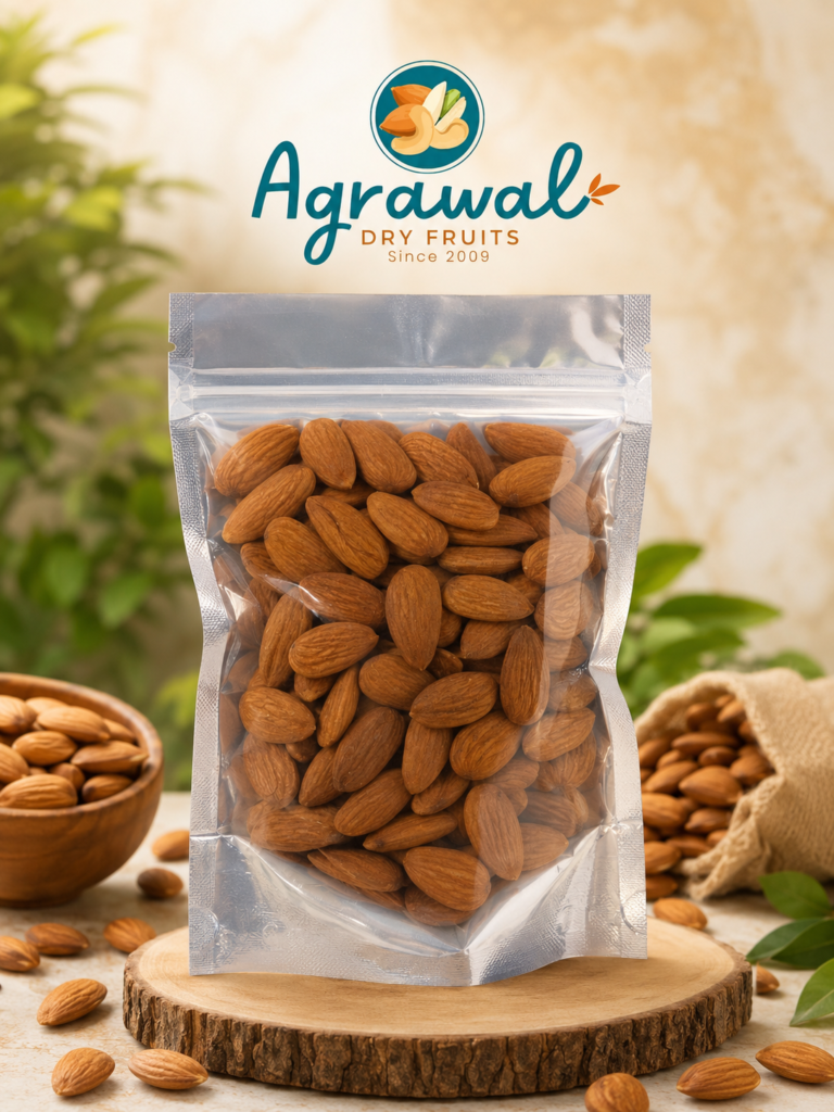 Agrawal Dry Fruits-Premium Jumbo California Almonds 250GM