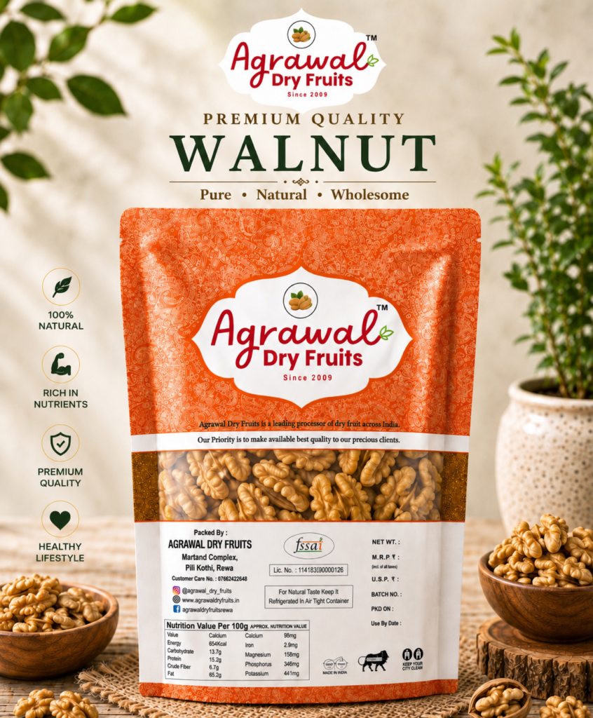 Agrawal Dry Fruits- Walnut Giri 200gm 4pcs